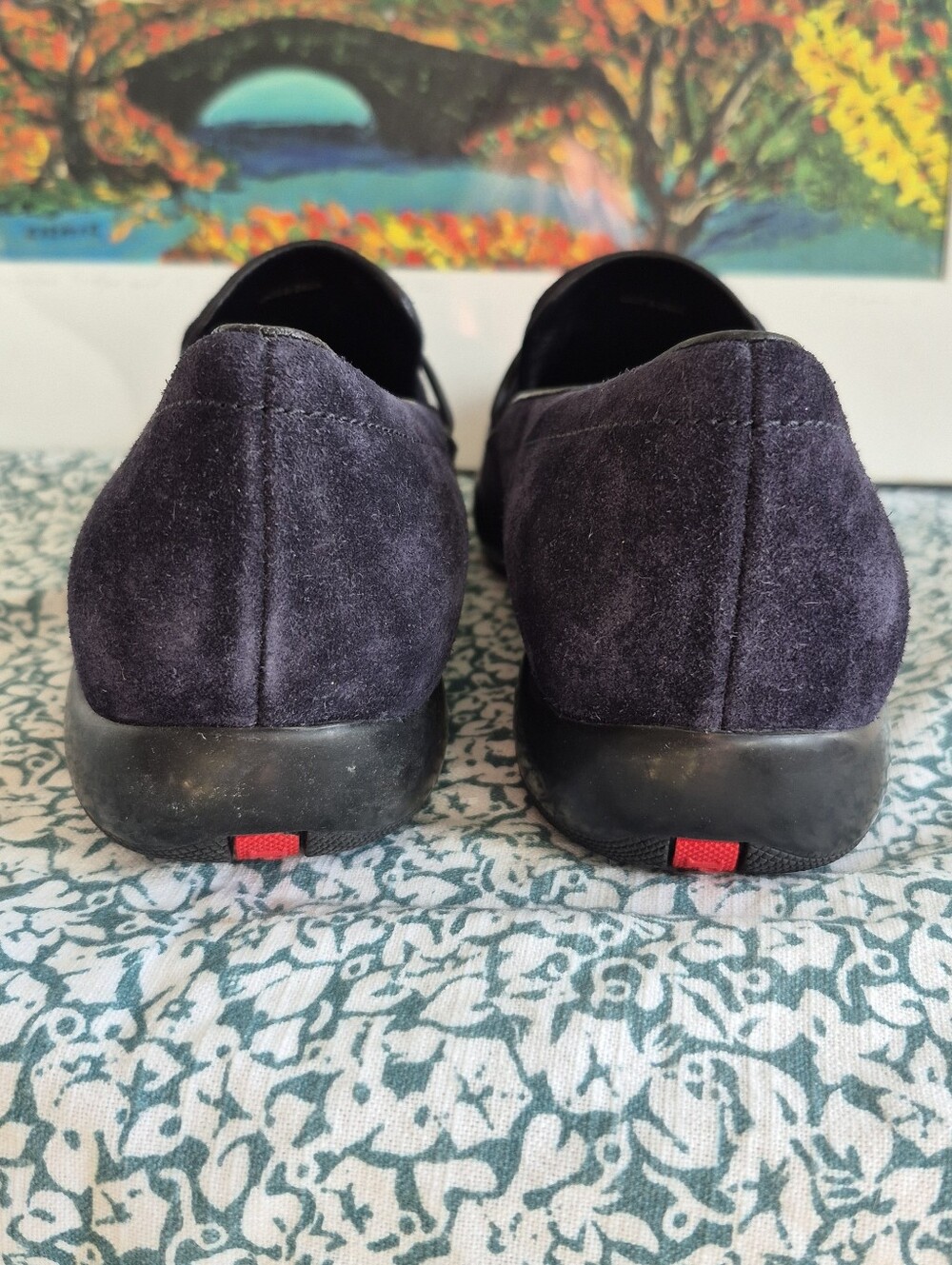 【READ! 】NEW ★AUTHENTIC PRADA suede Shoes - Picture 6 of 15